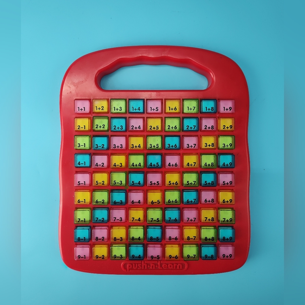 Push & Learn Colorful Math Addition / Subtraction Educational Learning Toy - Picture 2 of 11
